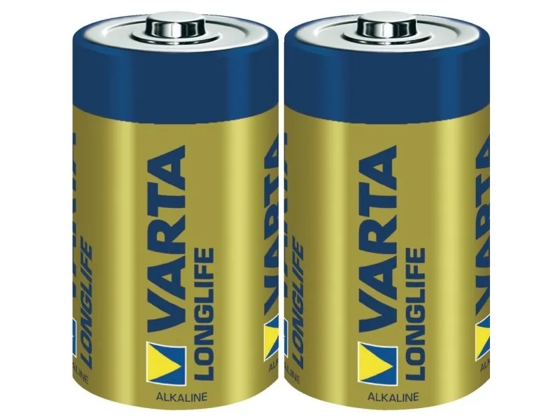Varta LONGLIFE C Bli 2 C-batteri R14 alkalisk-mangan 7600 mAh 1,5 V 2 stk