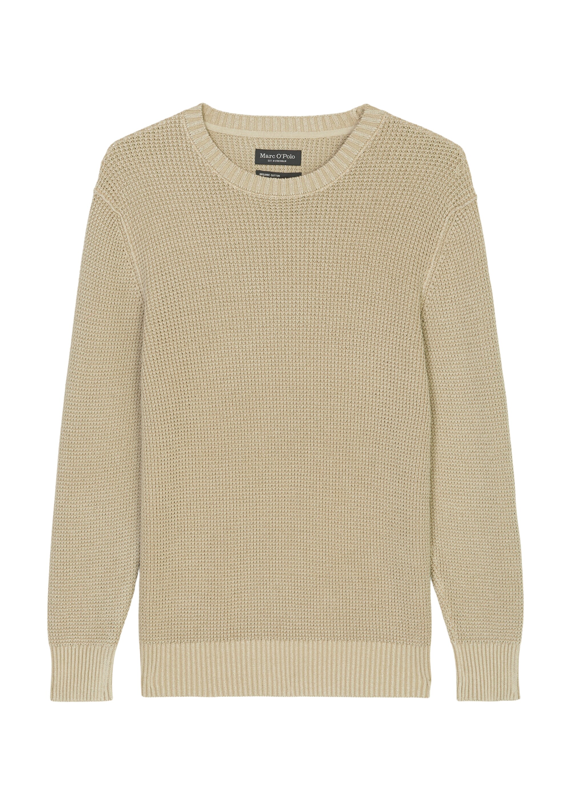 Pullover regular aus Bio-Baumwolle mit Struktur