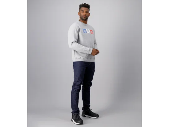 Sweat de travail col rond Made in France Würth MODYF gris