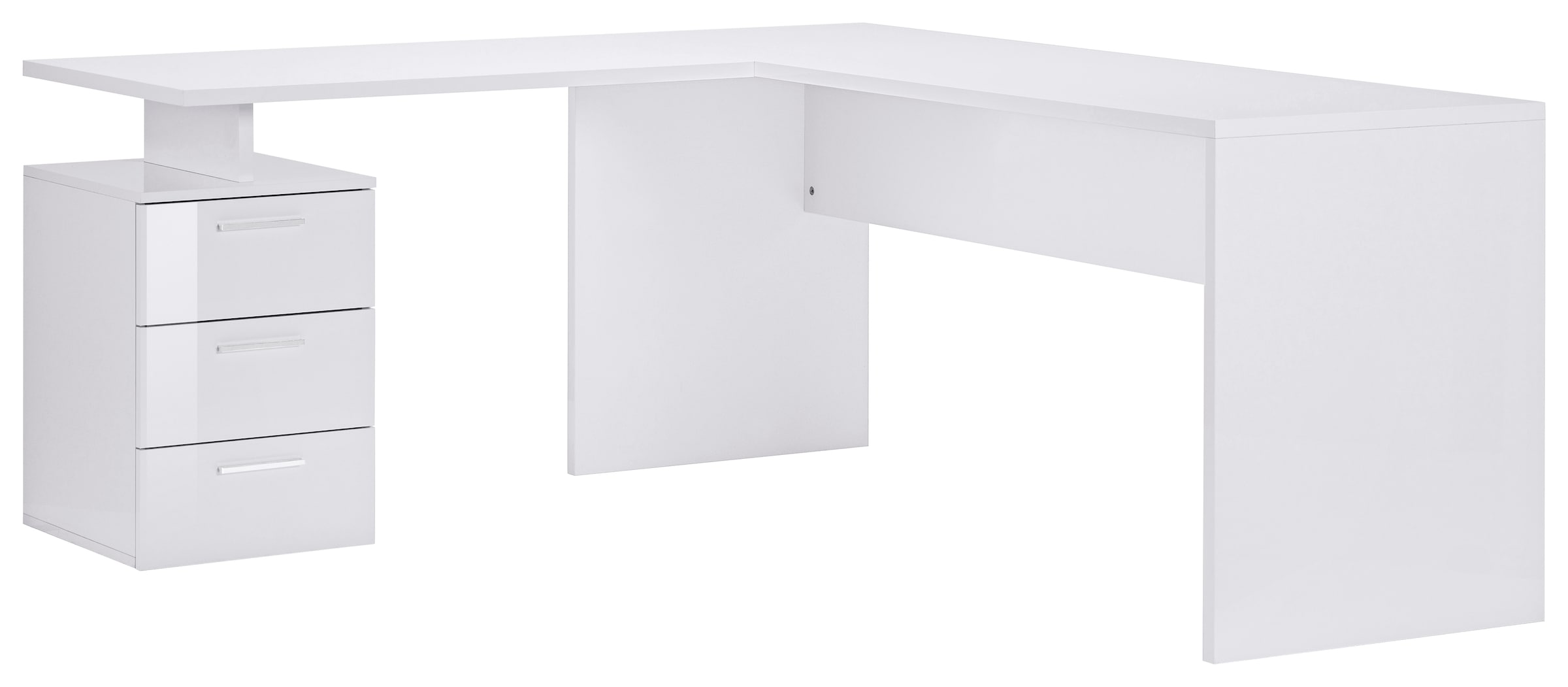 INOSIGN Eckschreibtisch »New Selina« Schreibtisch, Schubkästen, mit oder ohne Monitoraufsatz, B 180/160 cm