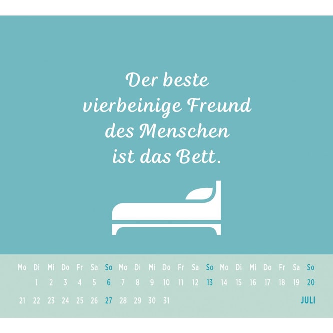 Mini-Kalender 2025 - Zu früh, zu kalt, zu Montag