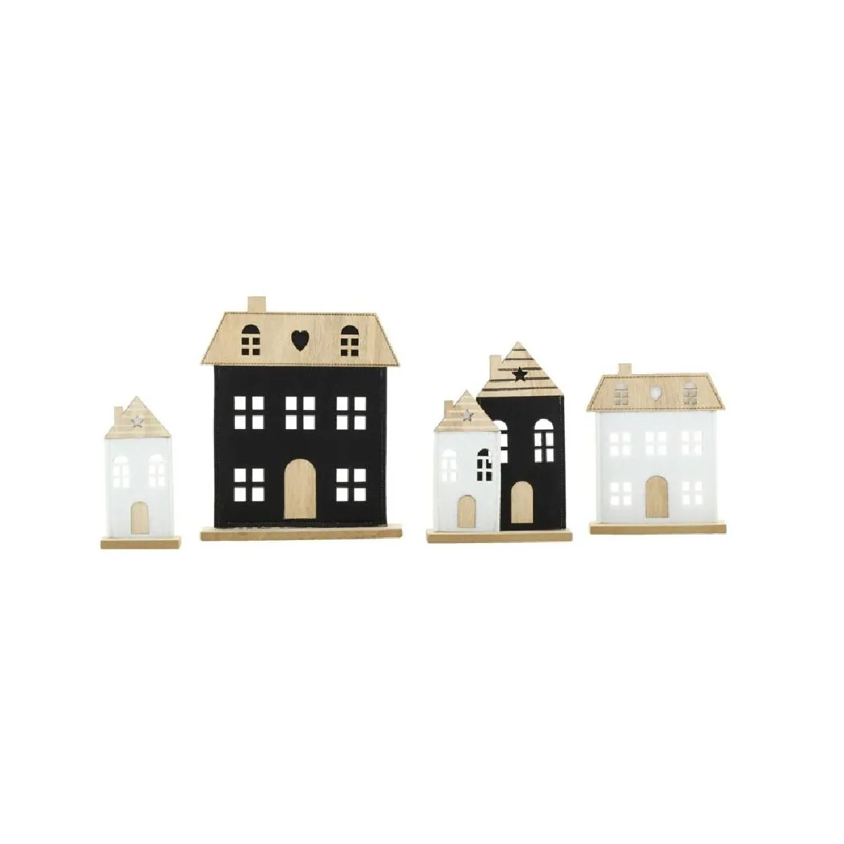 Aubry Gaspard Village de Noël Feutrine et Bois