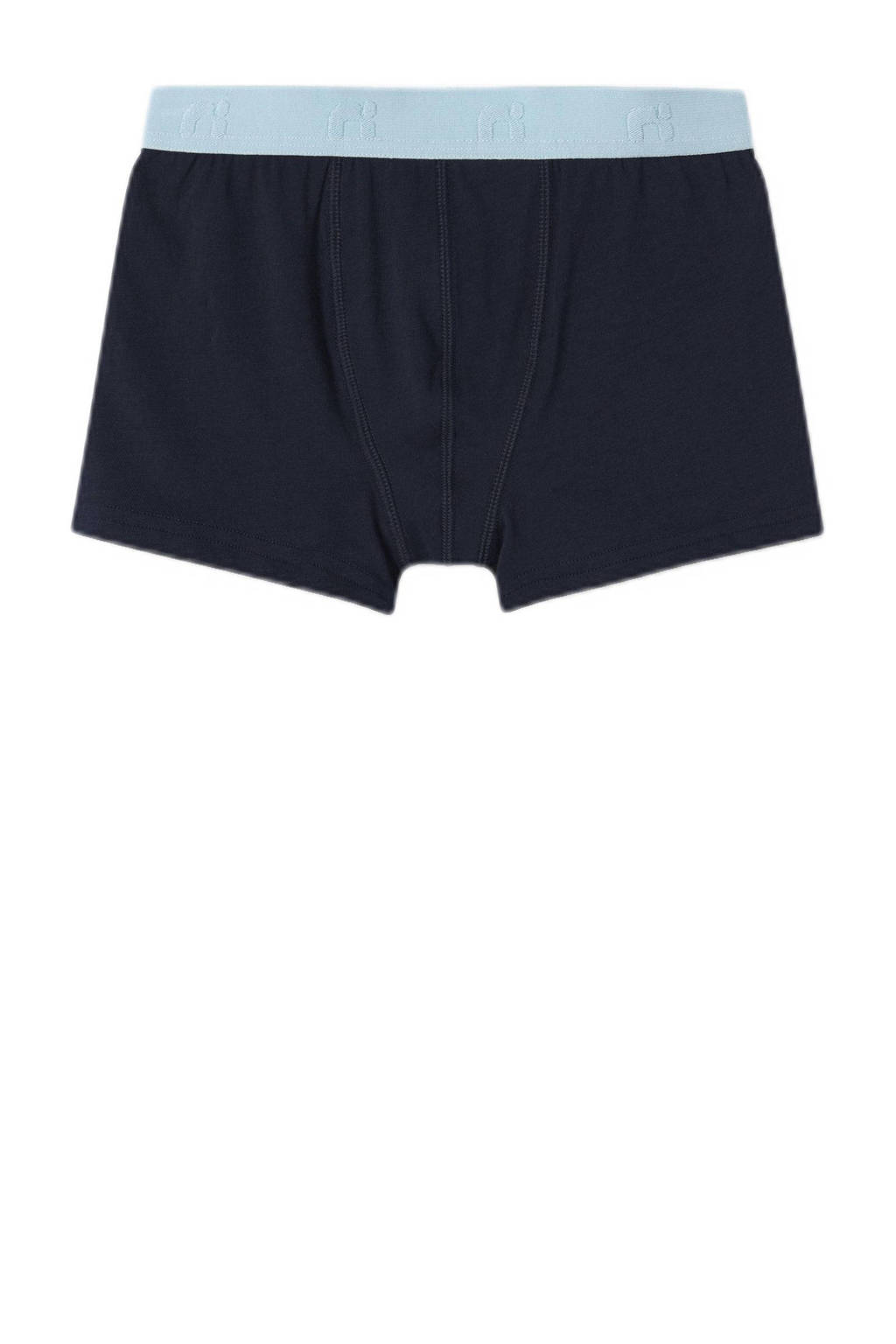boxershort - set van 5 turquoise/grijs/donkerblauw