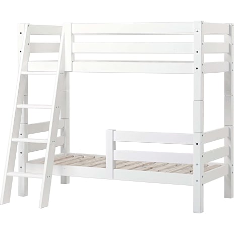 Hoppekids ECO Luxury køjeseng med sengehest og skrå stige 70x160 cm
