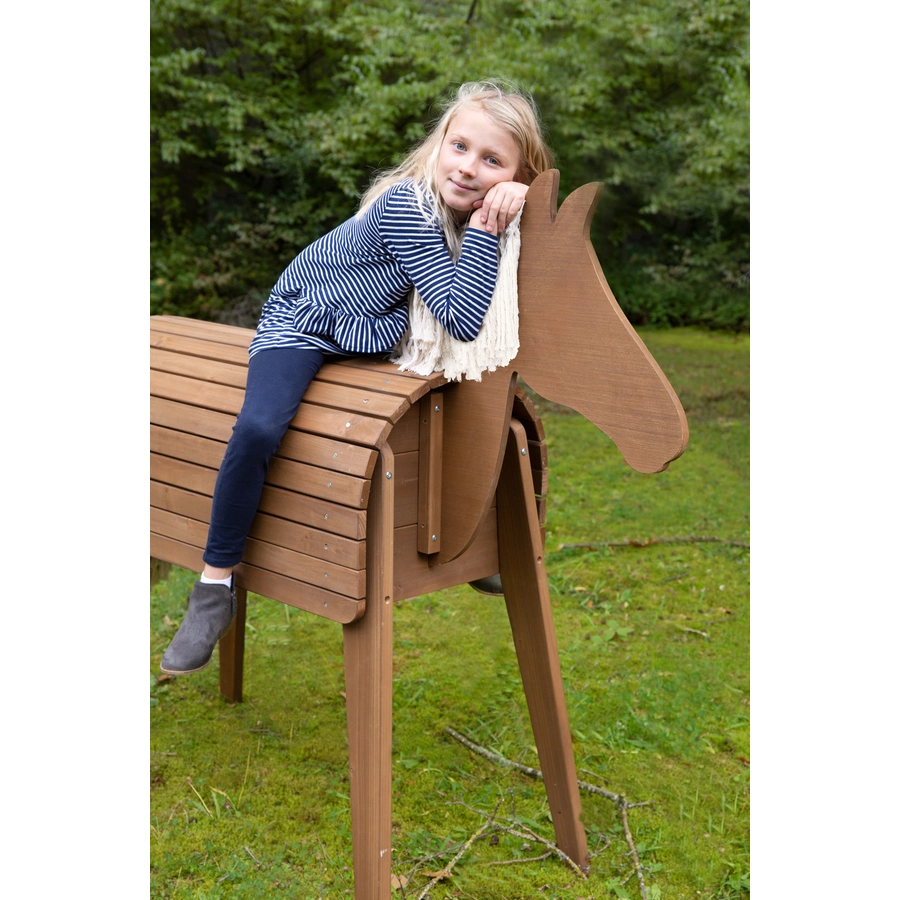 roba Holzpferd Outdoor teak