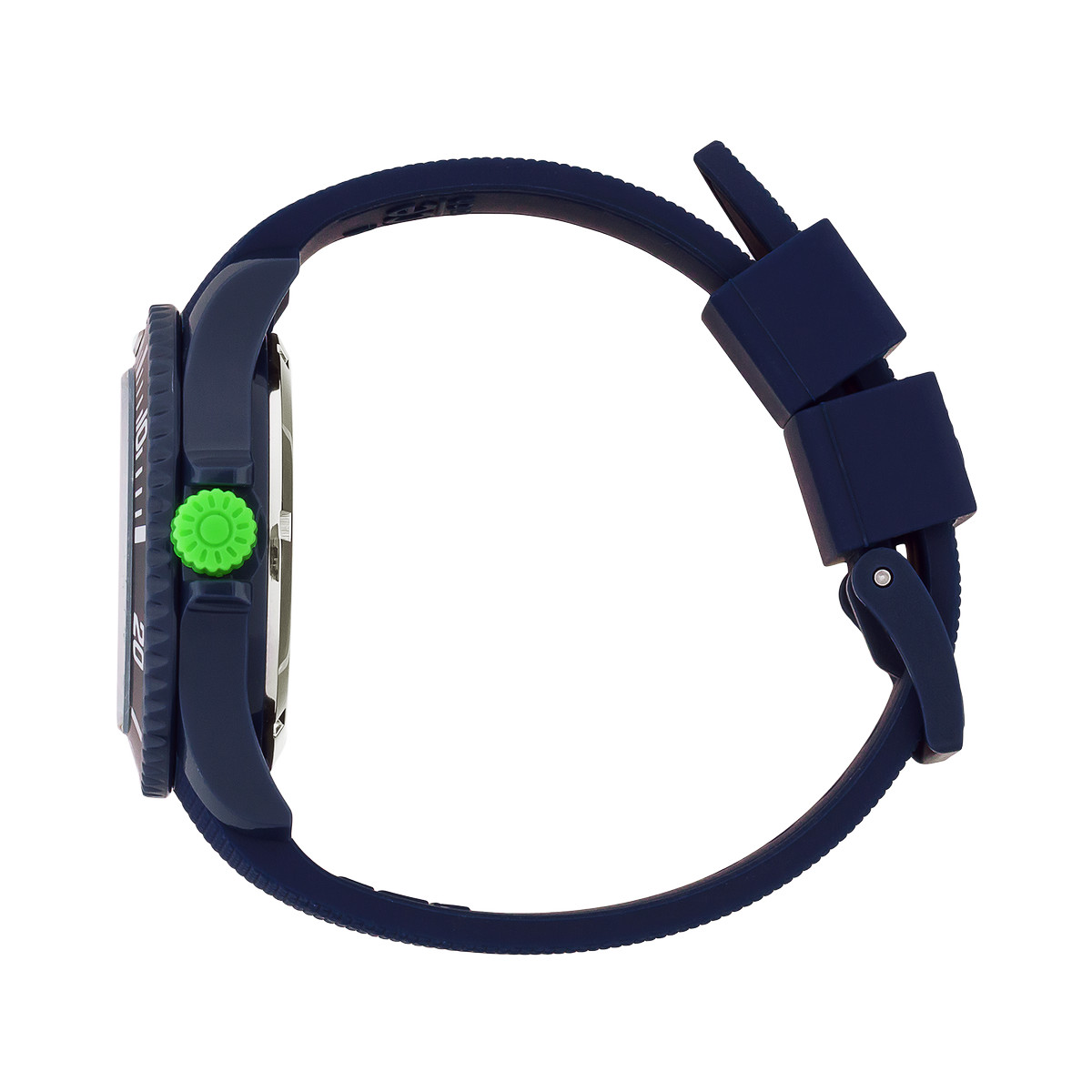 Montre Ice Watch Homme solaire silicone bleu.