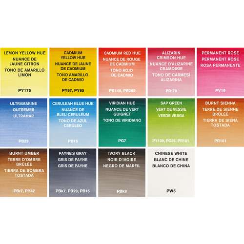 WINSOR & NEWTON Cotman™ Aquarellfarben Compact Set, 15-teilig