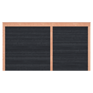 Tuinhuis Douglas Zwart Zweeds Rabat 445x255cm
