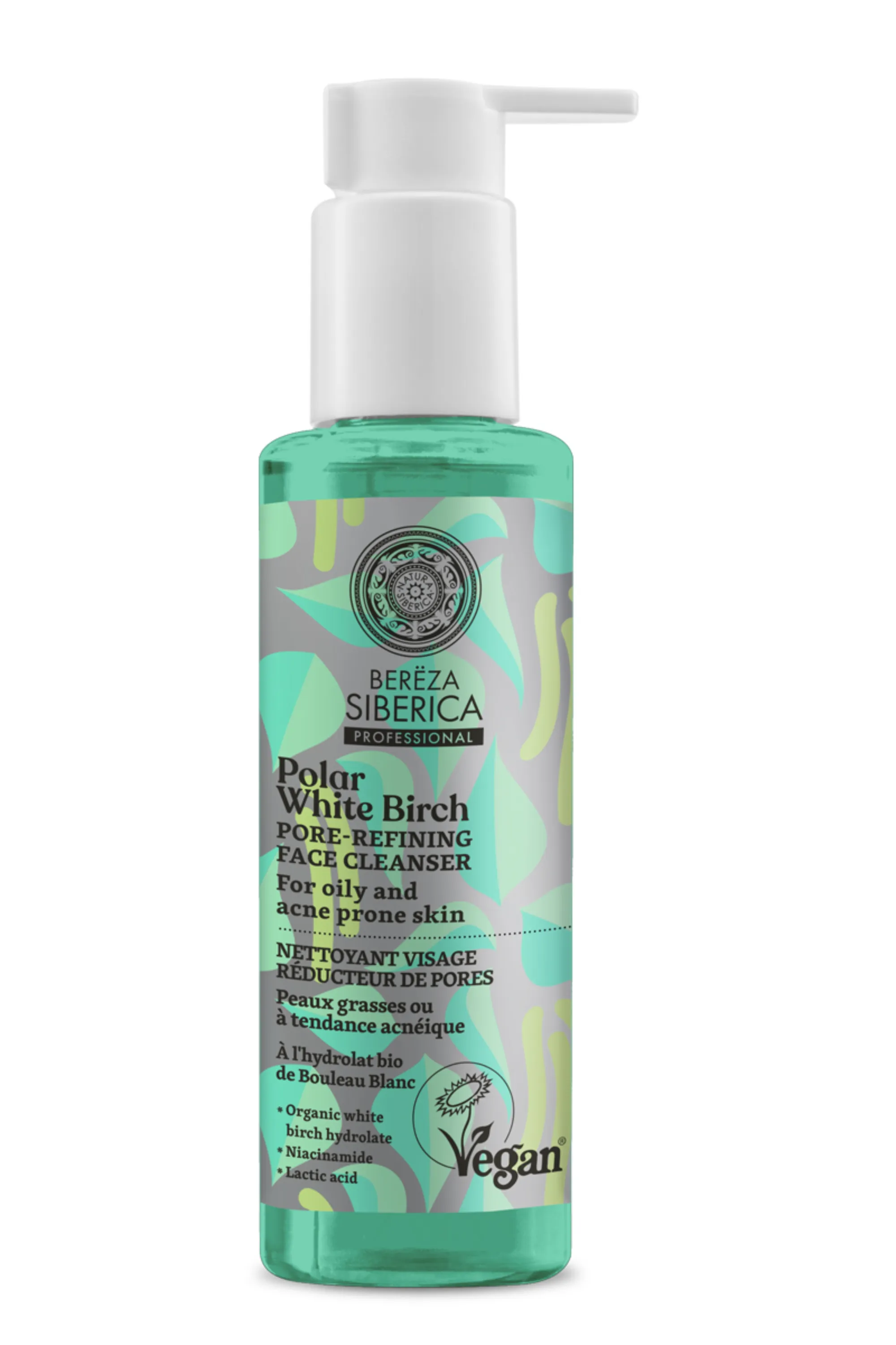Natura Siberica Nettoyant visage réducteur de pores-145 ml