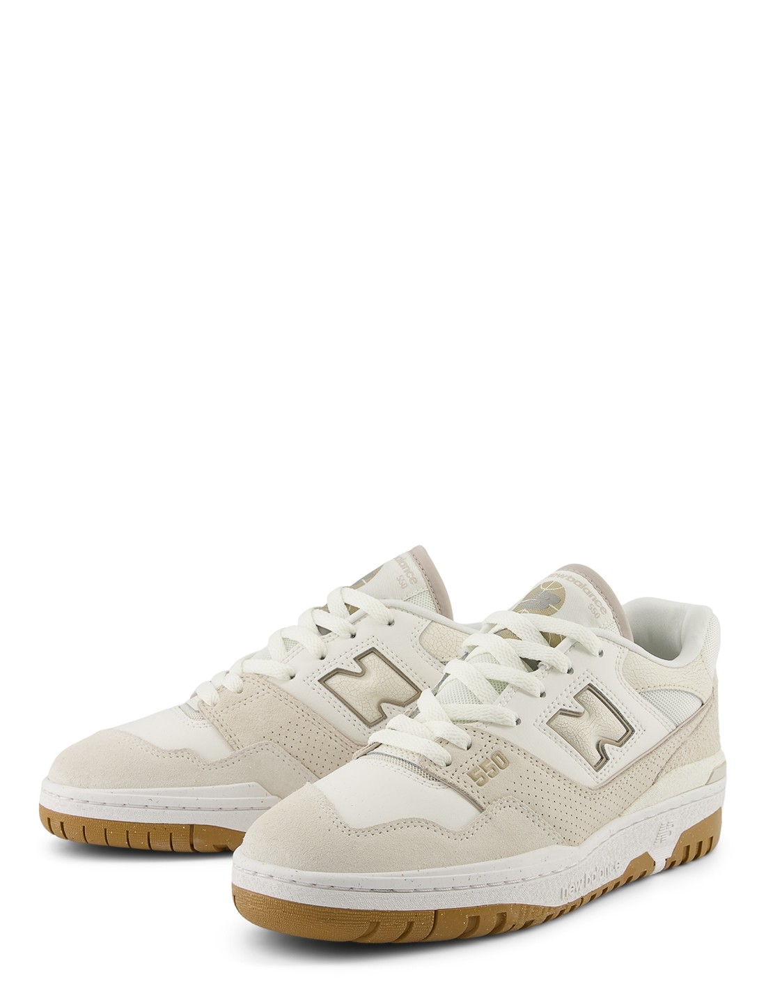 new balance Sneakers Femme 550 Blanc/Beige Cuir