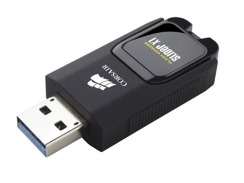 Corsair USB-Stick Flash Voyager Slider X1 USB 3.0 128 GB USB-Stick mit 128 GB Speicherkapazität und 130 MB/s Lesegeschwindigkeit