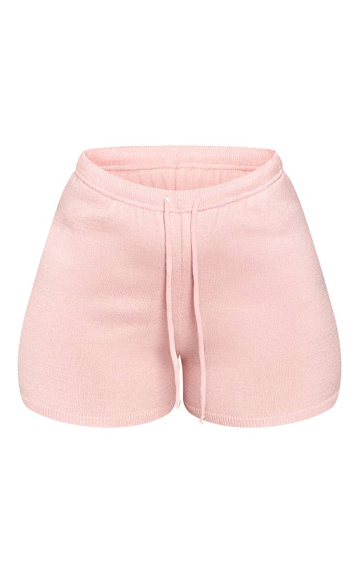 Rose Short Moulant En Maille