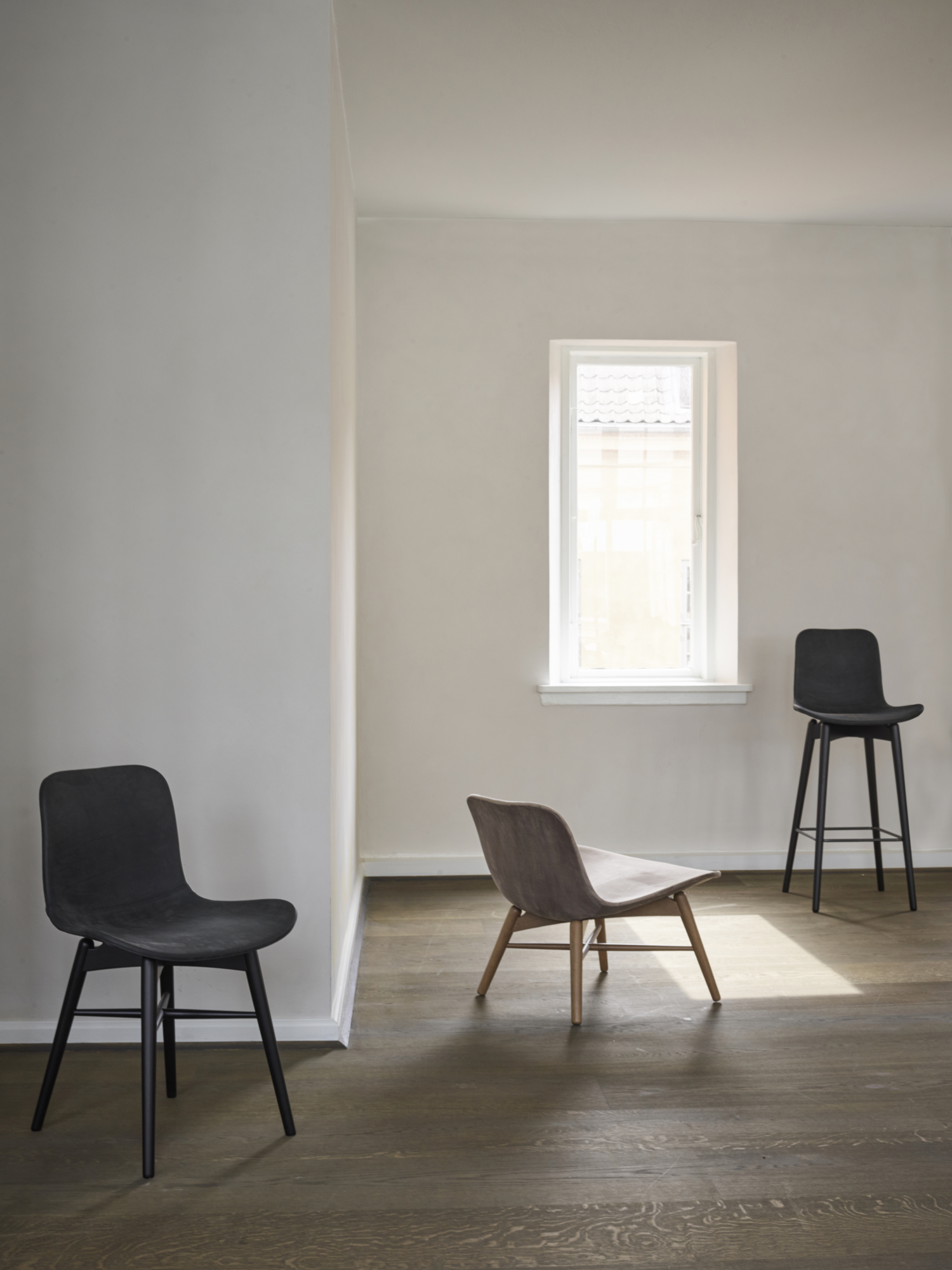 UC_Eetkamerstoel Langue antraciet zwart