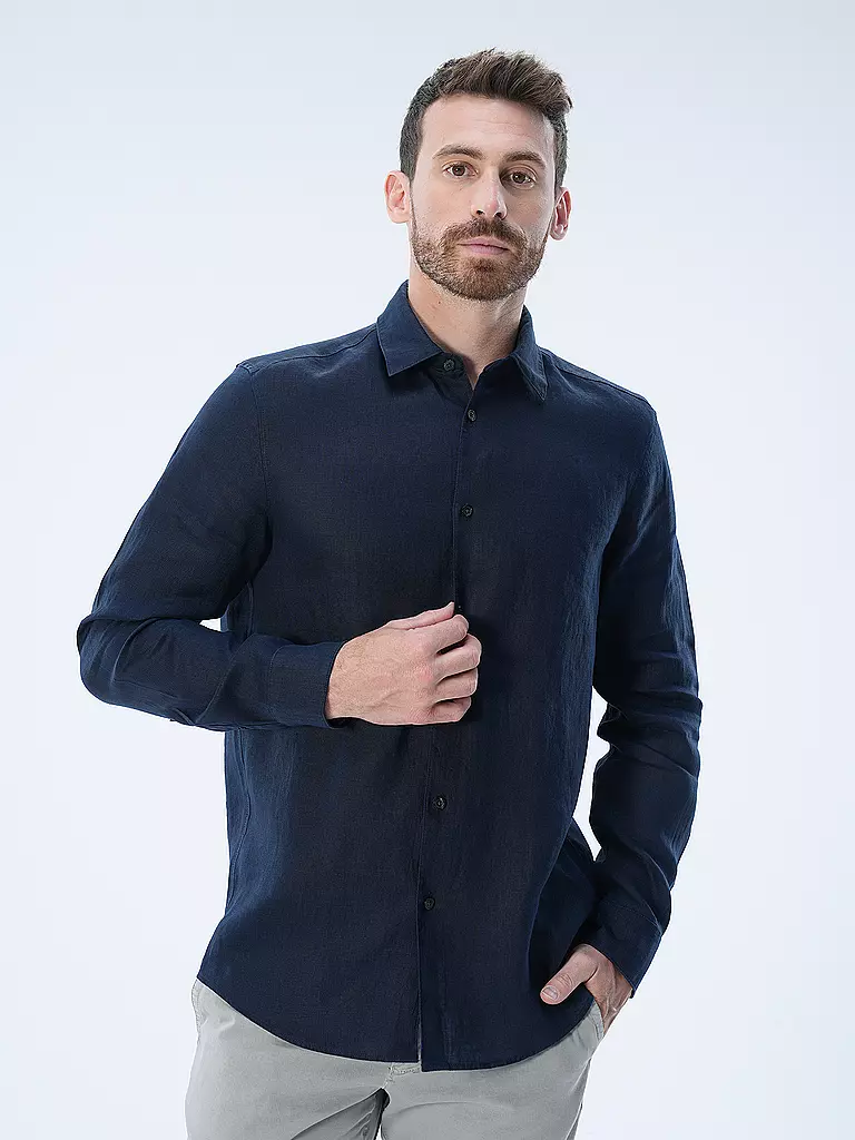 DRYKORN Leinenhemd RAMIS blau