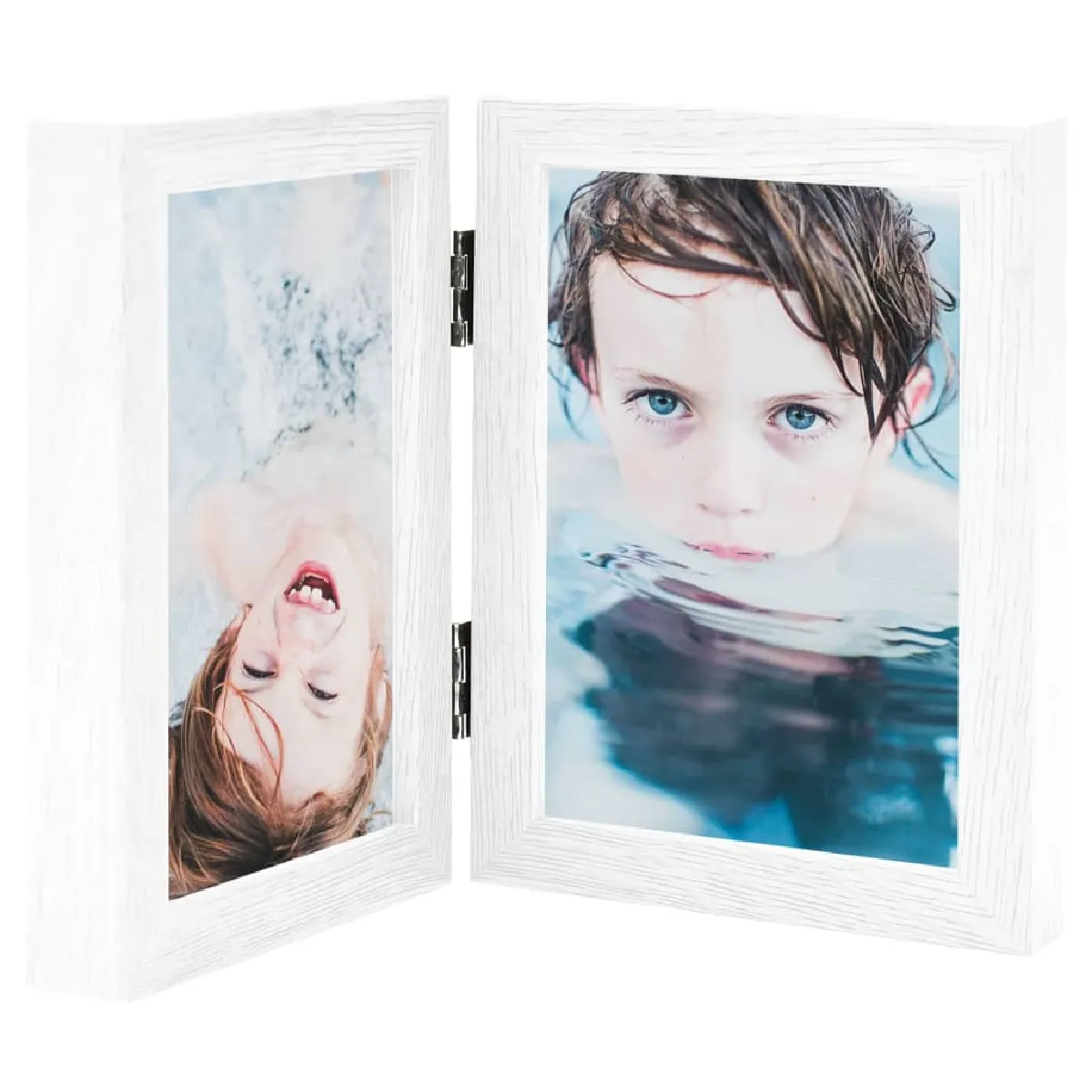 vidaXL Cadre photo Dépliable Blanc 10x15 cm