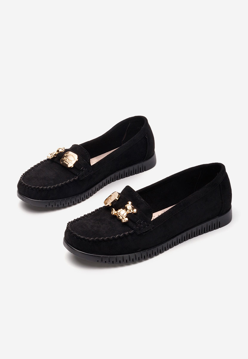 Mocassins femme noirs Maritia