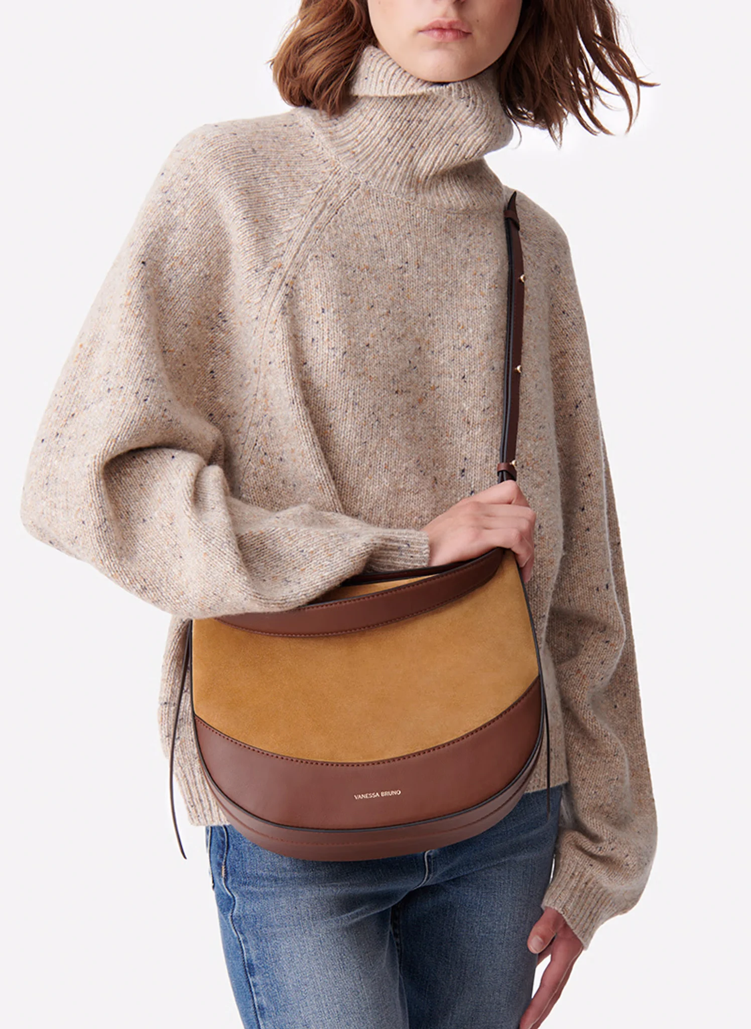 DAILY BAG - Sac bandoulière en cuir| Marron