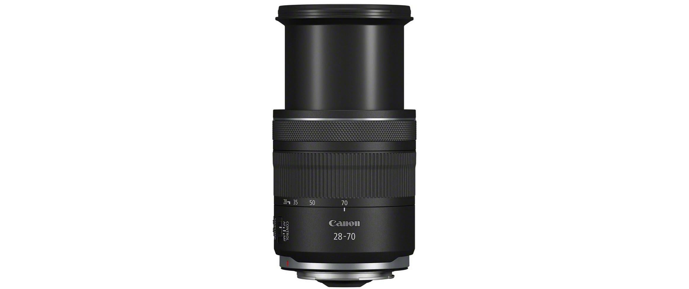 Zoomobjektiv RF 28-70 mm f / 2.8 IS STM Canon RF<br>Zoomobjektiv mit Vollformat-Bildkreis, optischem Bildstabilisator und Witterungsschutzschutz