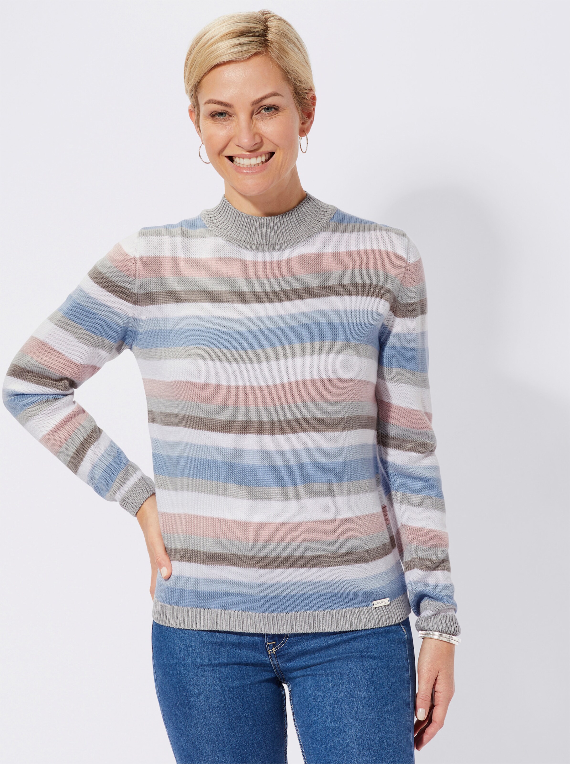 Stehkragenpullover