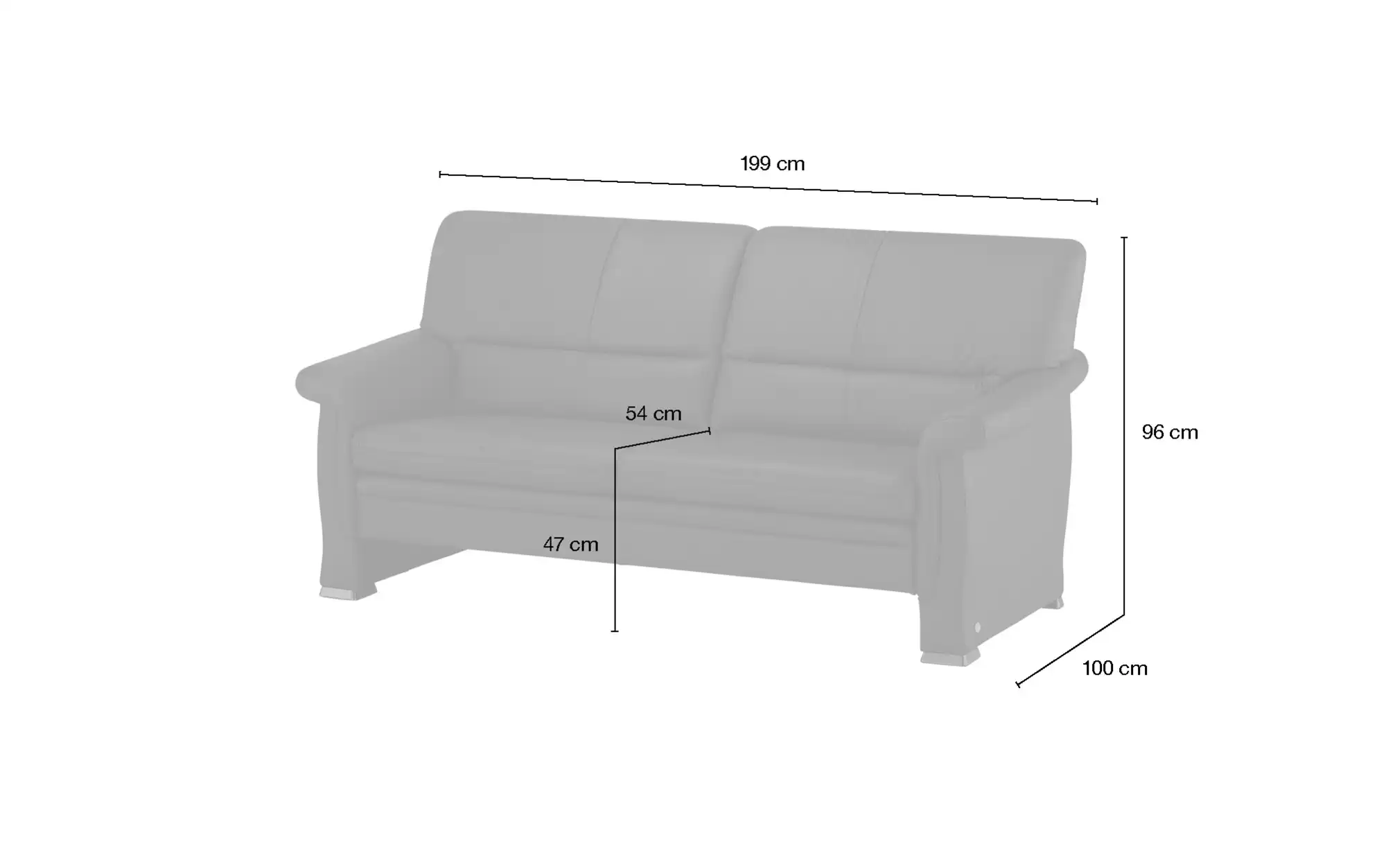 himolla Ledersofa 2253