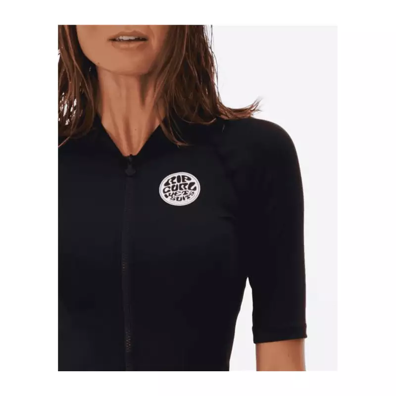 Lycra femme RIPCURL Classic Surf Short Sleeve Uv Black XL