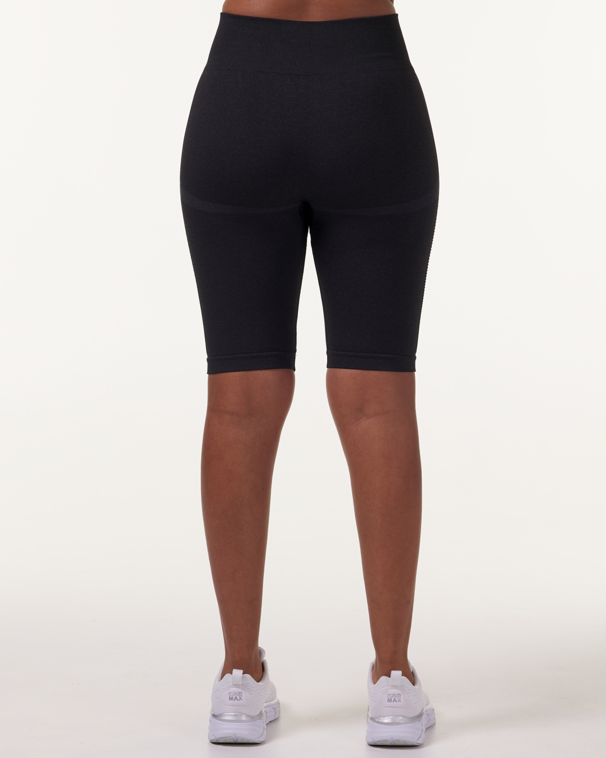 LEVITY Eclipse Mesh Seamless Biker Shorts Blue Ink Marl