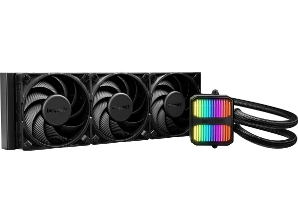 be quiet! Silent Loop 3 - Processor-køler - Radiatorstørrelse: 360 mm - (for: LGA1150, LGA1151, LGA1155, LGA1200, LGA1700, LGA1851, AM4, AM5, TR4, TR5) - kobberbase og nikkelbelagt aluminiumsblæsere - 120 mm - sort