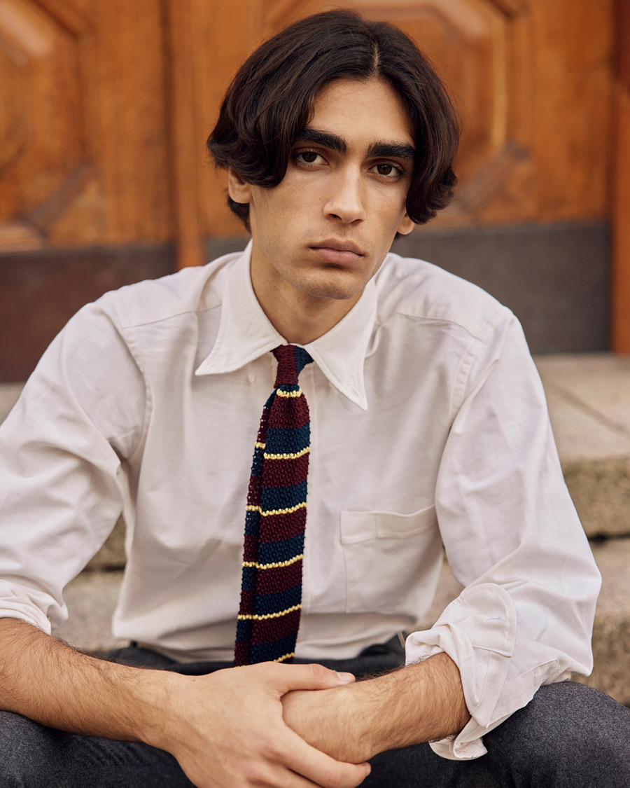 Drake's Button Down Oxford Shirt Cream