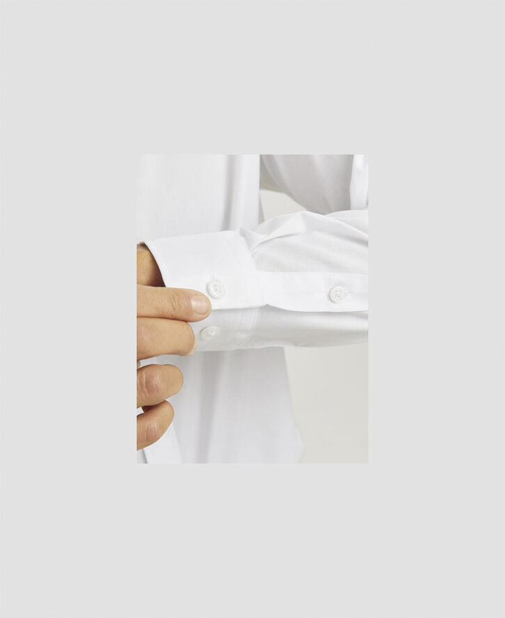JJ-REBEL JREBGAVIN SOLID SHIRT LS NOOS White
