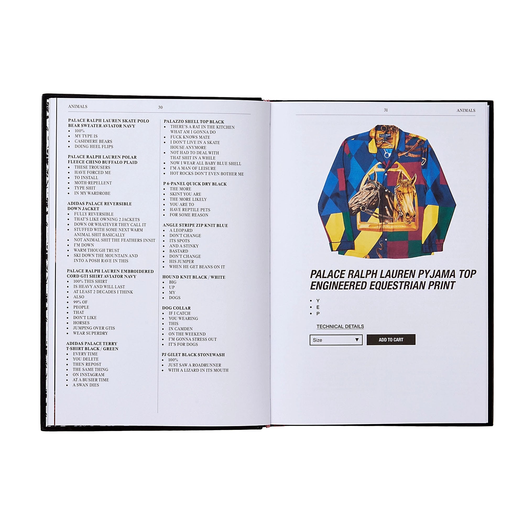 Phaidon<br>Palace Product Descriptions
