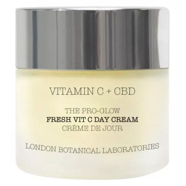 Creme de dia Pro-Glow Fresh da London Botanical Laboratories com vitamina C e CBD 50ml