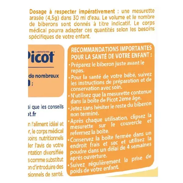 Picot Expert Comida para Bebê 2ª Fase 800g