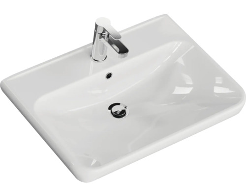 Pelipal Sunline 105 badkamermeubelset (B x H x D 69 x 200 x 48,5 cm), antraciete fronten, met keramische wastafel, badmeubel en spiegelkast met LED-verlichting