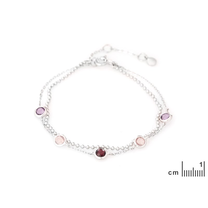 BRACELET ARGENT MULTICOLOR