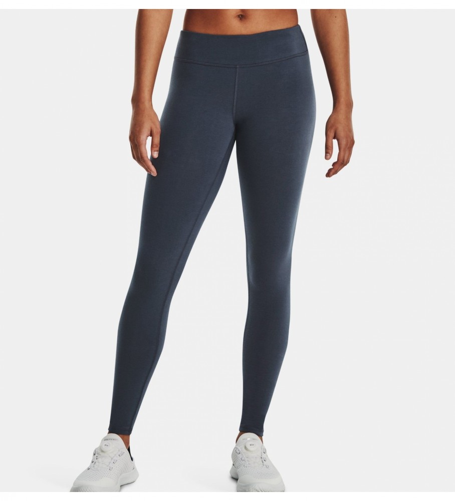 Calça legging Under Armour UA Favorite Wordmark, azul marinho.