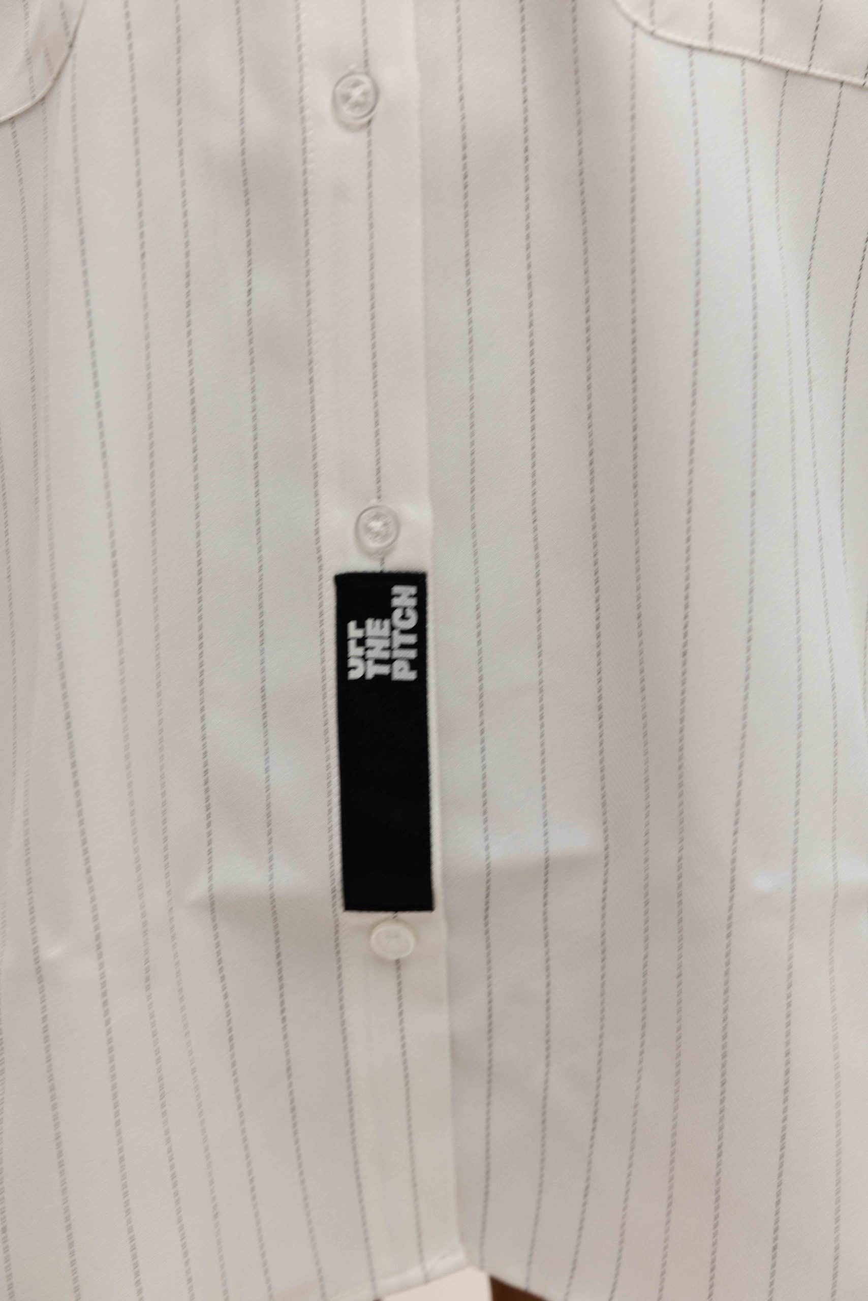Off The Pitch Oversized Stripe Shirt Dames Wit