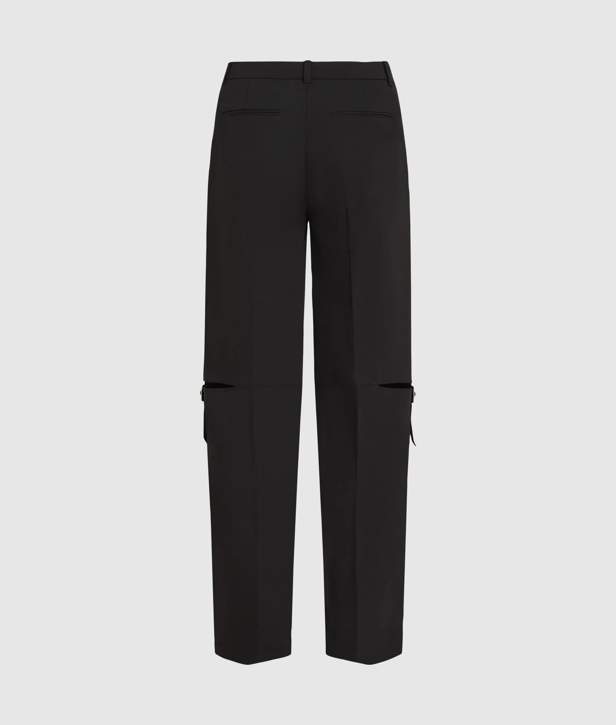 Geklede broek met gespdetail