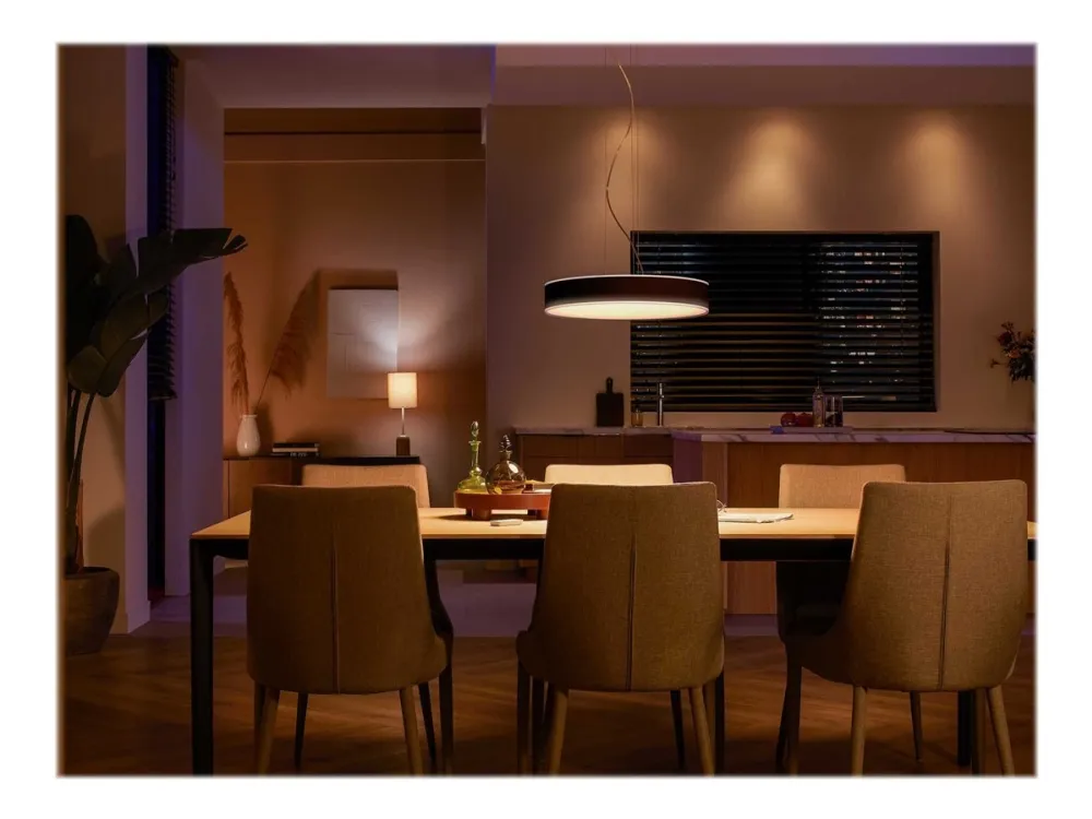 Philips Hue White ambiance Enrave - Vedhængslampe - LED - 33.5 W - klasse F - varmt til køligt hvidt lys - 2200-6500 K - sort