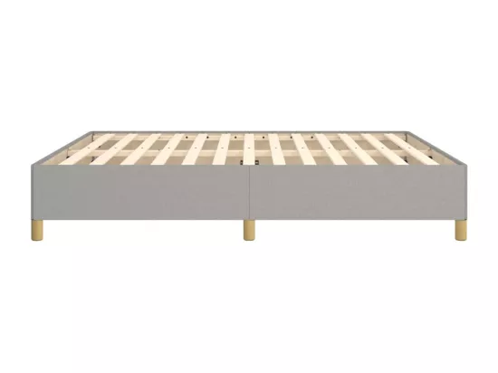 Sommier à lattes de lit Gris clair 180x200 cm Tissu