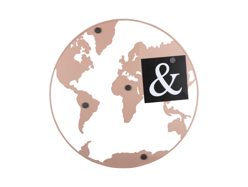 Memo Board World Map PT3863GR Warm grey
