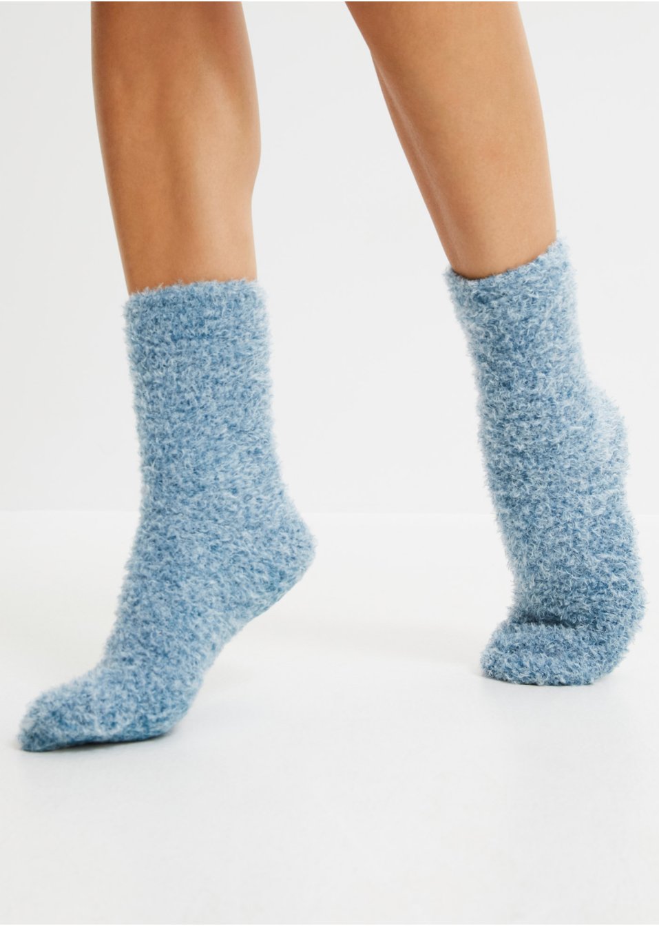 Lot de 3 paires de chaussettes douillettes en maille peluche