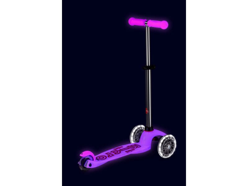 Micro Mobility Kickboard Mini Micro Deluxe Glow LED Pink Scooter für Kinder