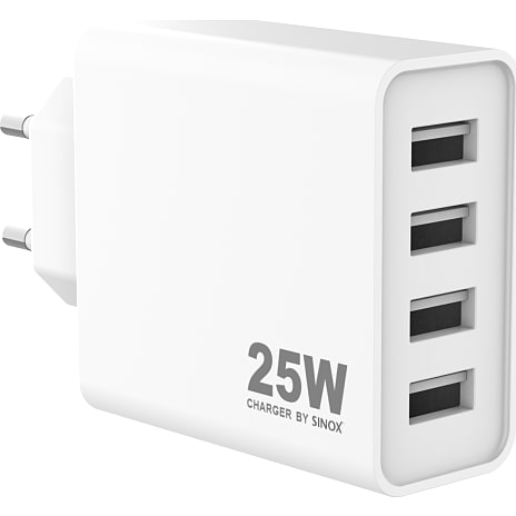 Sinox Pro oplader 25W - hvid