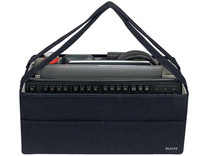Leitz Faltbox Fabric Desksharing Aufbewahrungsbox Dunkelgra Faltbare Aufbewahrungstasche