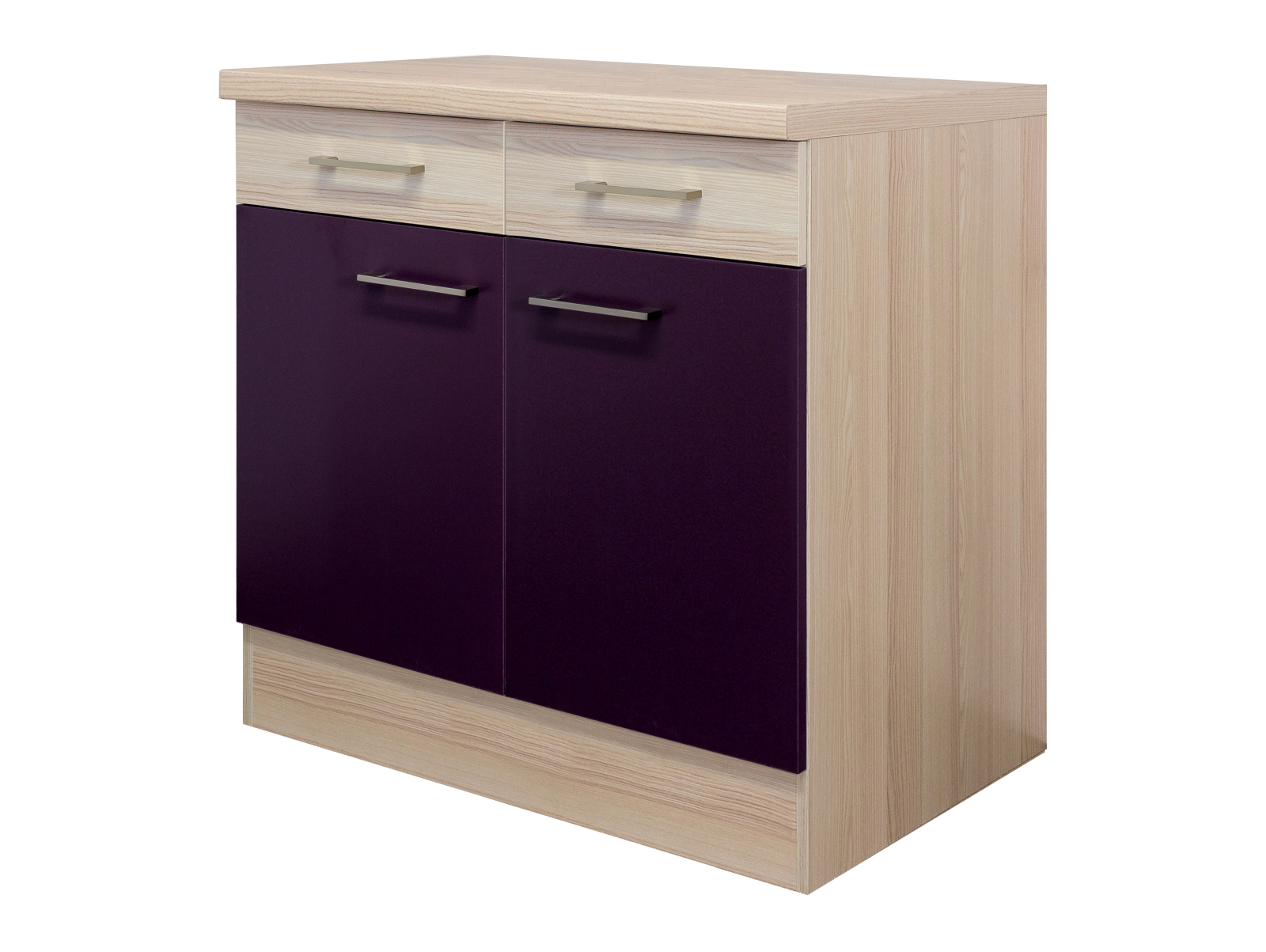 Anrichte FOCUS - Akazie - Aubergine - 80 cm