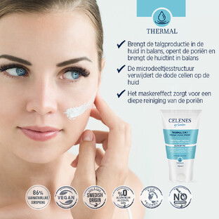 Celenes by Sweden Thermal Thermische 3 in 1 Reinigende Peelingmasker 150ML