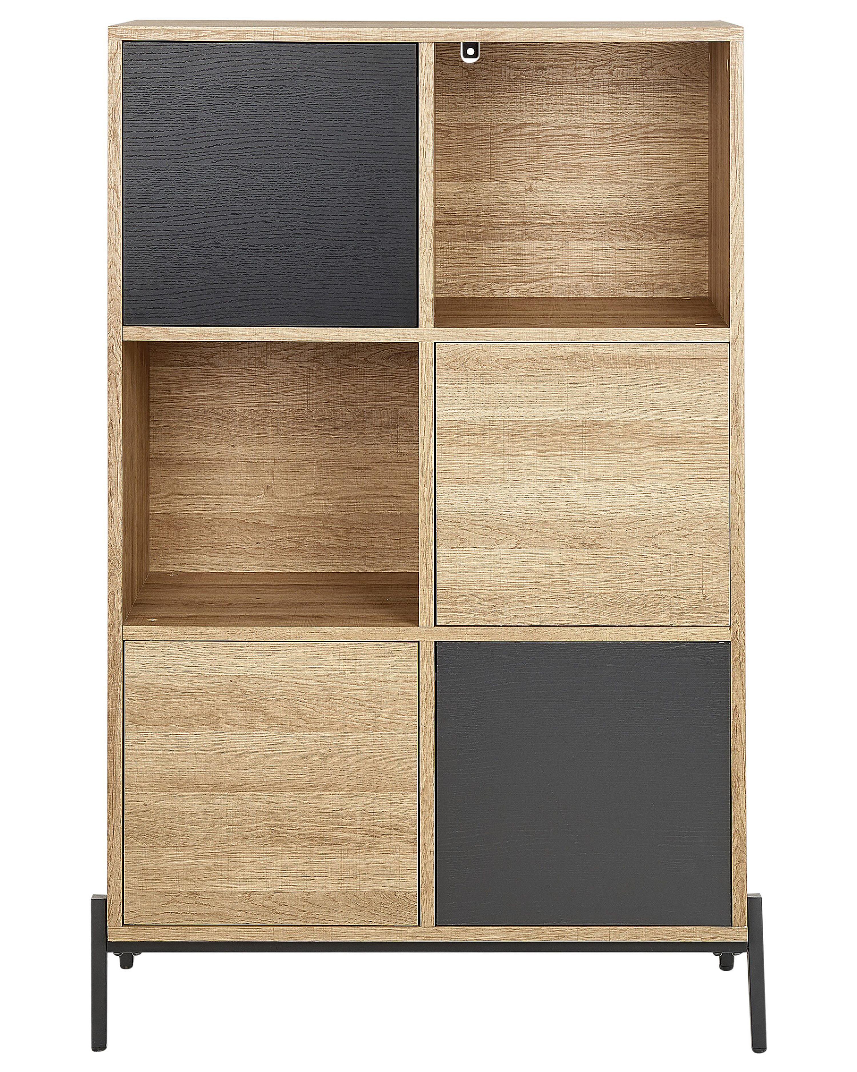 Rek MOINES 135 cm Bruin/zwart