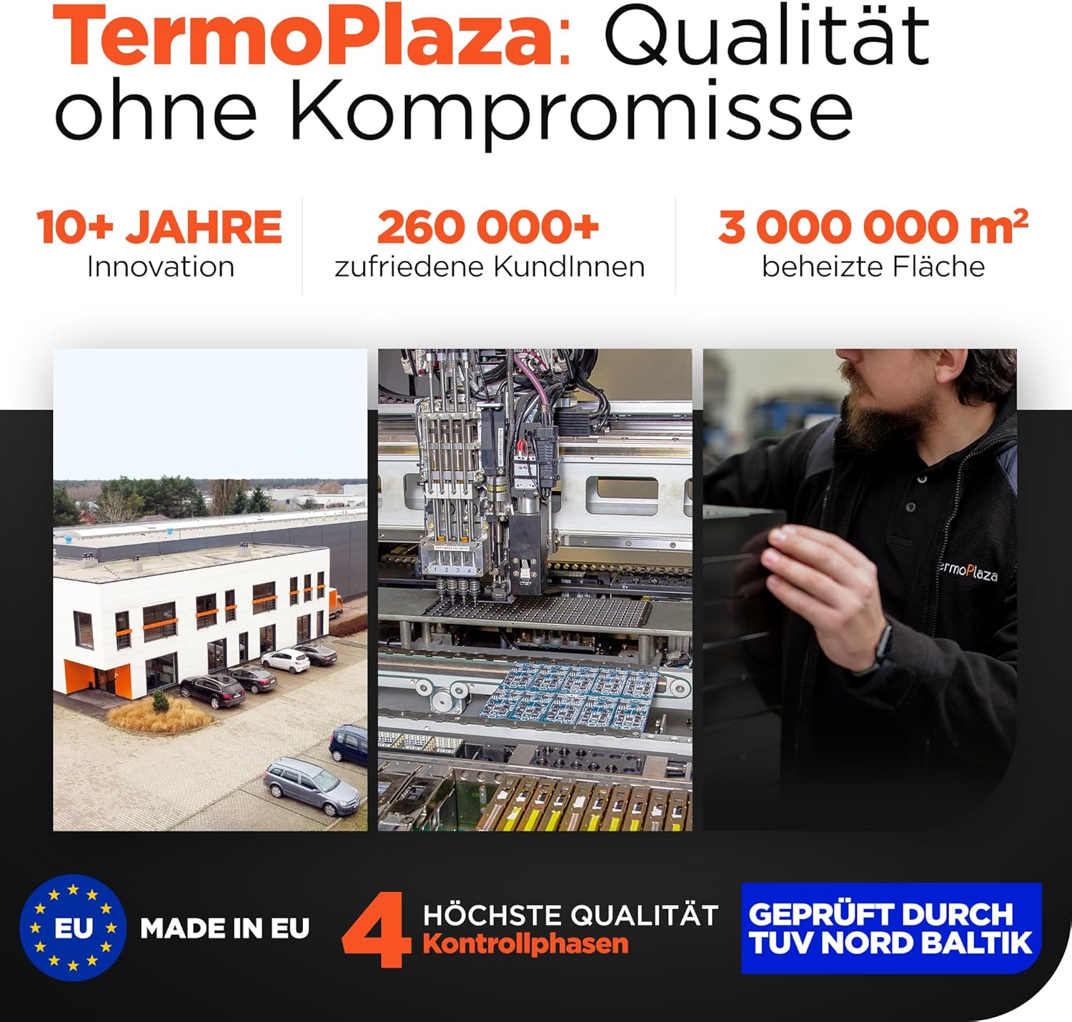 Infrarotheizung mit Thermostat 950 W bis 25m² | Infrarot Wandheizung & Infrarotheizung Standgerät | Infrarot Heizung & Konvektor Heizung für Zuhause, Schlafzimmer, Badezimmer Elektroheizung