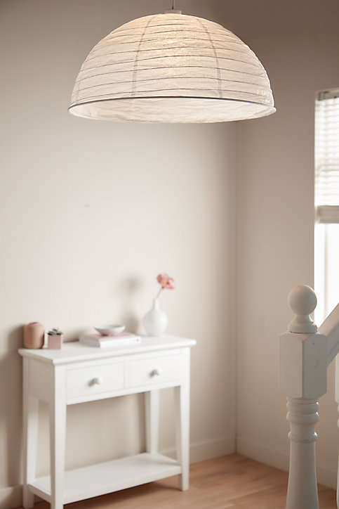 Abat-jour papier Anbus Ø58cm GoodHome Blanc