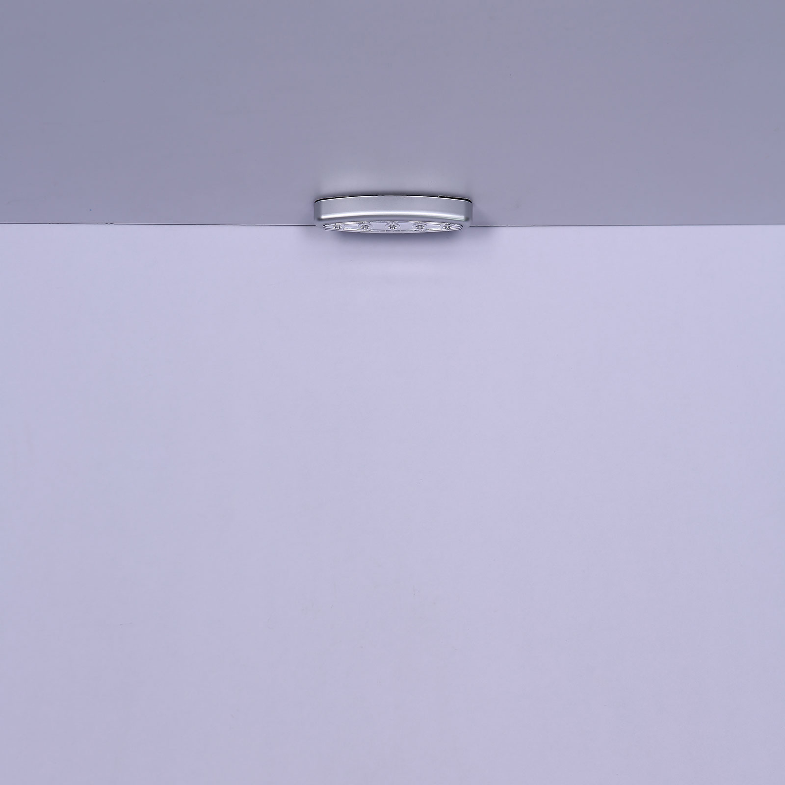 LED-Unterbauleuchte - silber - Kunststoff - 15 cm